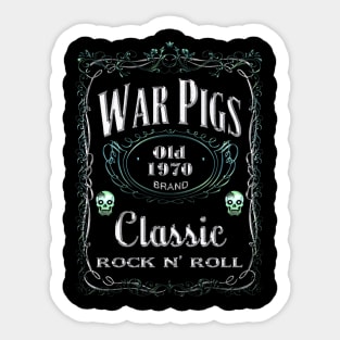 WHISKEY LABEL - war pigs Sticker